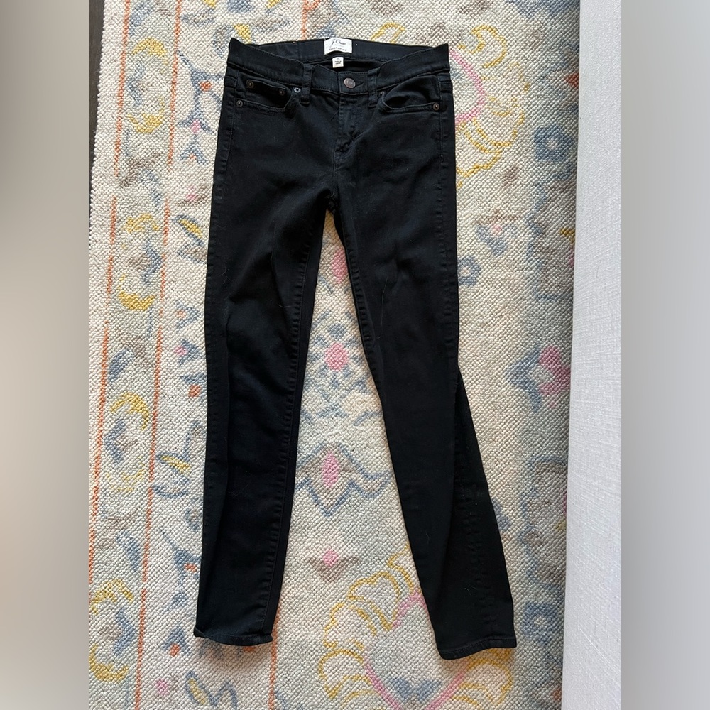 J crew black skinny jeans